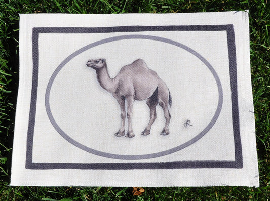 1.B1 _ Tovaglietta canvas cornici cammello