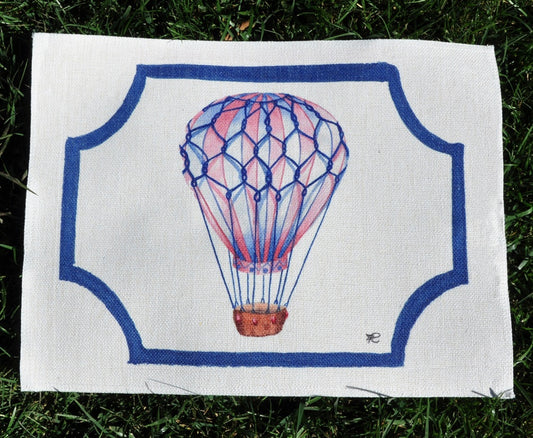 1.C3 _ Tovaglietta canvas mongolfiera blu
