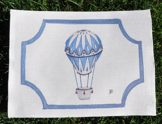 1.C5 _ Tovaglietta canvas mongolfiera azzurro