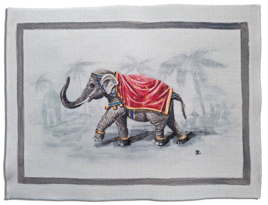 1.A2 _ Tovaglietta canvas elefante rosso