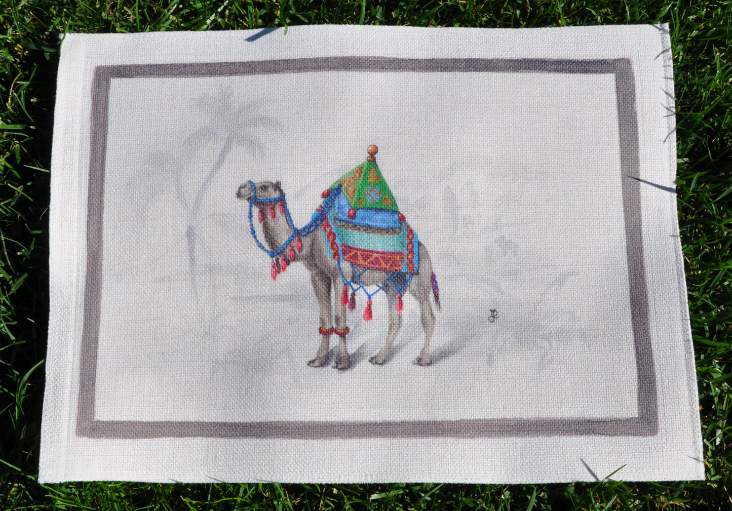 1.A4 _ Tovaglietta canvas dromedario piramide