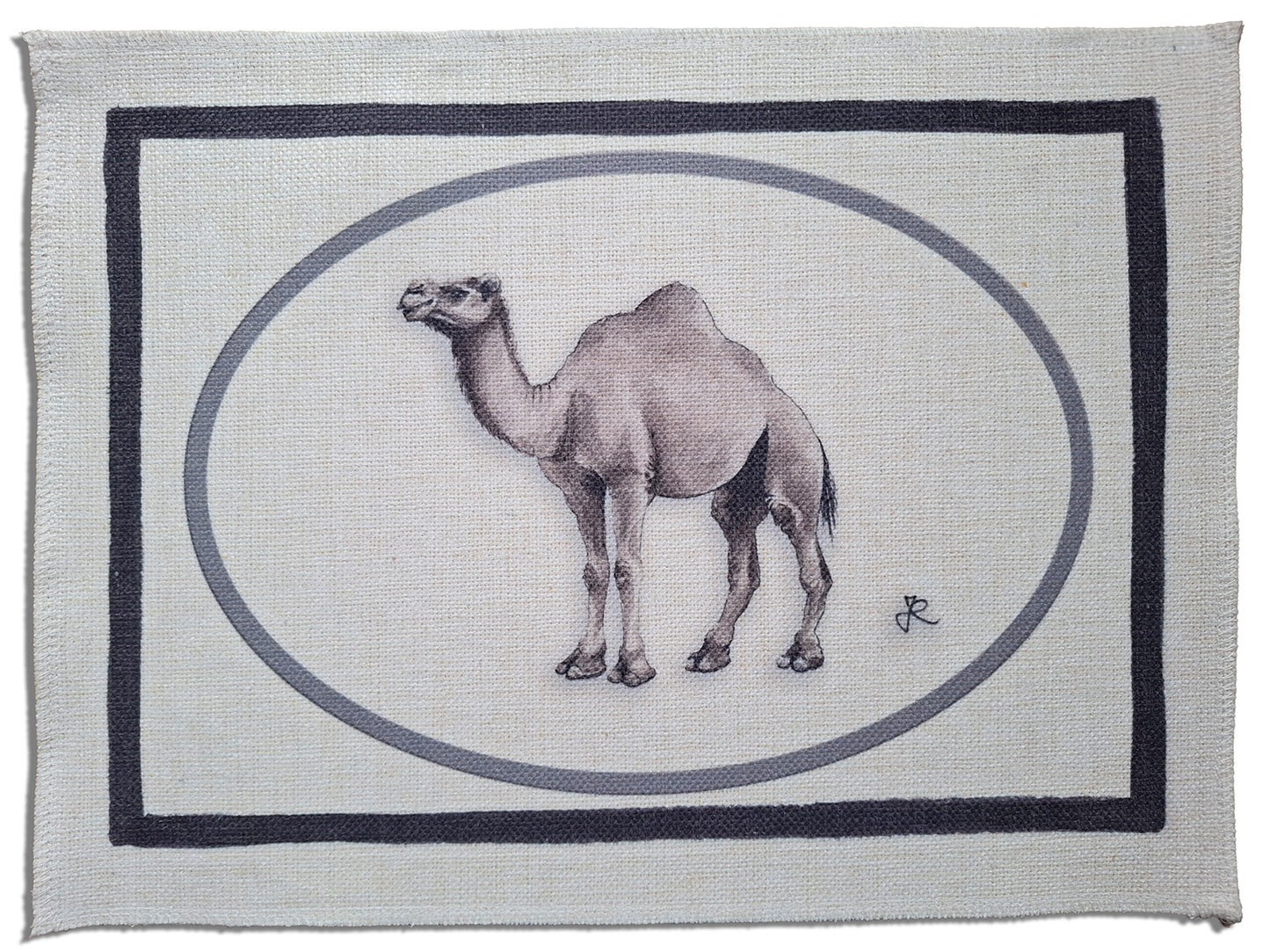 1.B1 _ Tovaglietta canvas cornici cammello