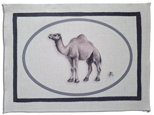 1.B1 _ Tovaglietta canvas cornici cammello