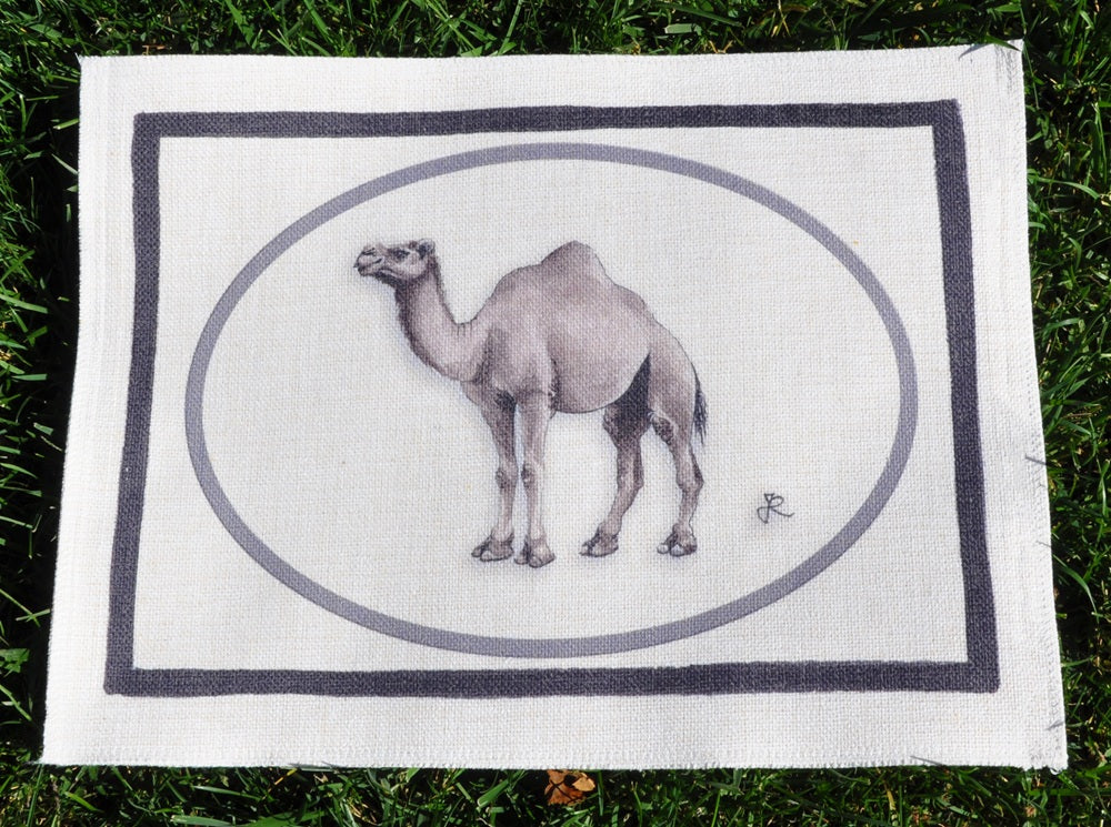 1.B1 _ Tovaglietta canvas cornici cammello