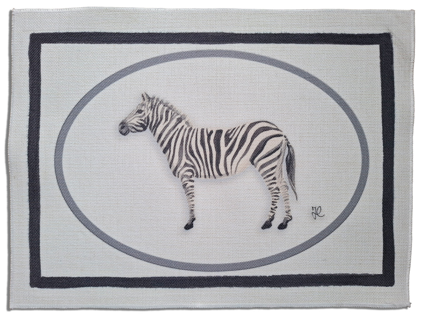 1.B6 _ Tovaglietta canvas cornici zebra