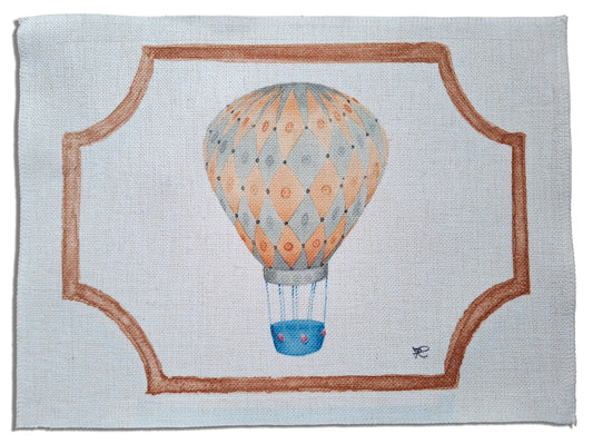 1.C2 _ Tovaglietta canvas mongolfiera gialla