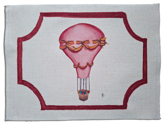 1.C6 _ Tovaglietta canvas mongolfiera rosso