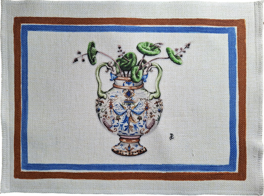 1.E5 _ Tovaglietta canvas vaso grottesche e cassula