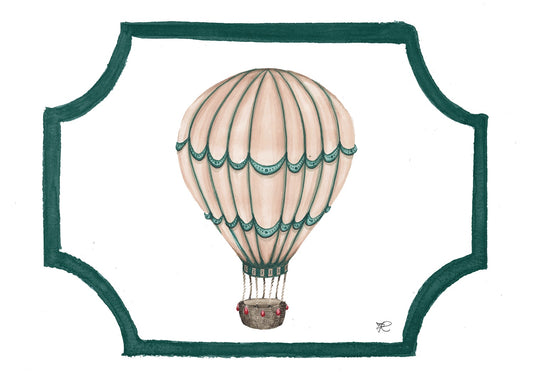 2.C1 _ Tovaglietta plastificata mongolfiera verde