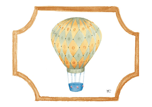 2.C2 _ Tovaglietta plastificata mongolfiera giallo