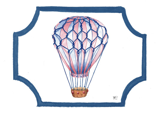 2.C3 _ Tovaglietta plastificata mongolfiera blu
