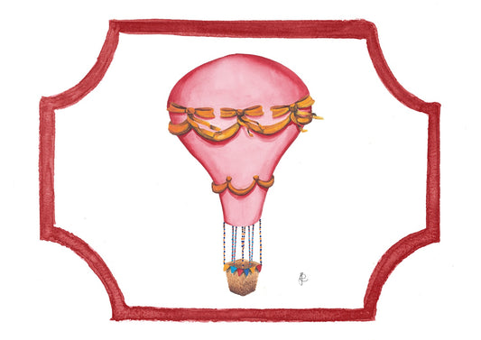 2.C6 _ Tovaglietta plastificata mongolfiera rosso